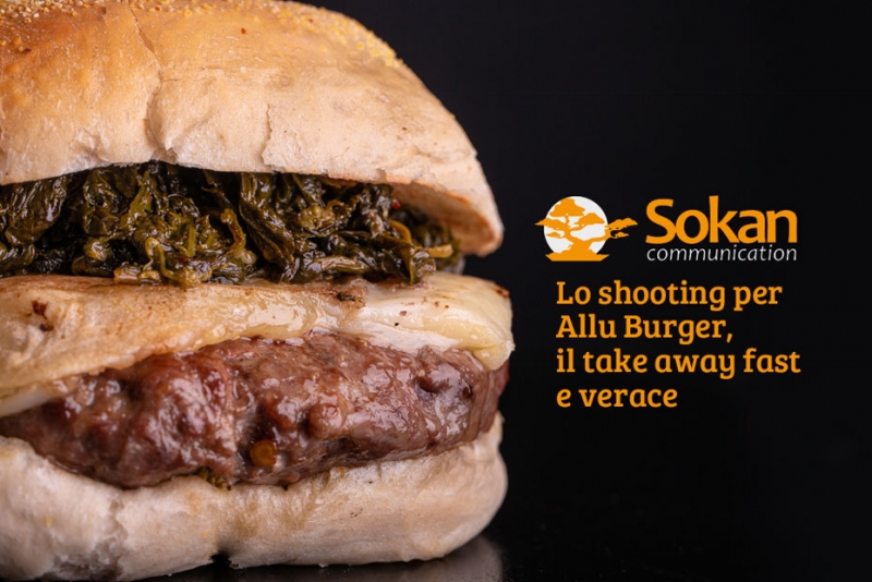 Lo shooting per Allu Burger, il take away verace!